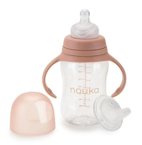 Nouka Transitional Sippy Weighted Straw - SOFT BLUSH