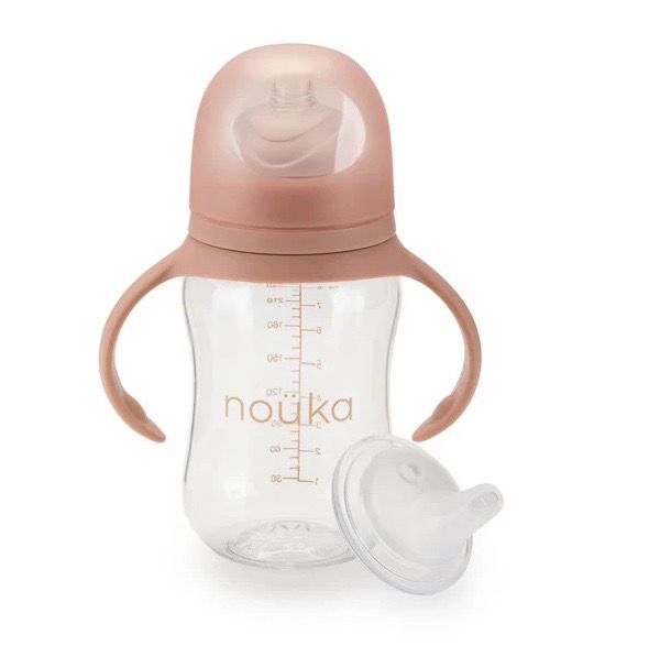 Nouka Transitional Sippy Weighted Straw - SOFT BLUSH