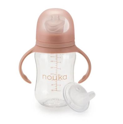 Nouka Transitional Sippy Weighted Straw - SOFT BLUSH