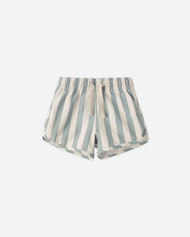 SWIM TRUNK - Green Stripe