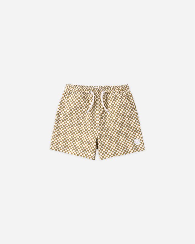 BOARDSHORT || OCRE CHECK