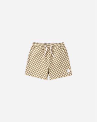 BOARDSHORT || OCRE CHECK