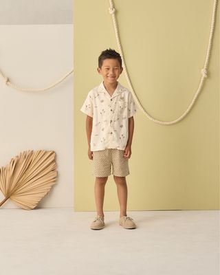 BOARDSHORT || OCRE CHECK BOARDSHORT || OCRE CHECK