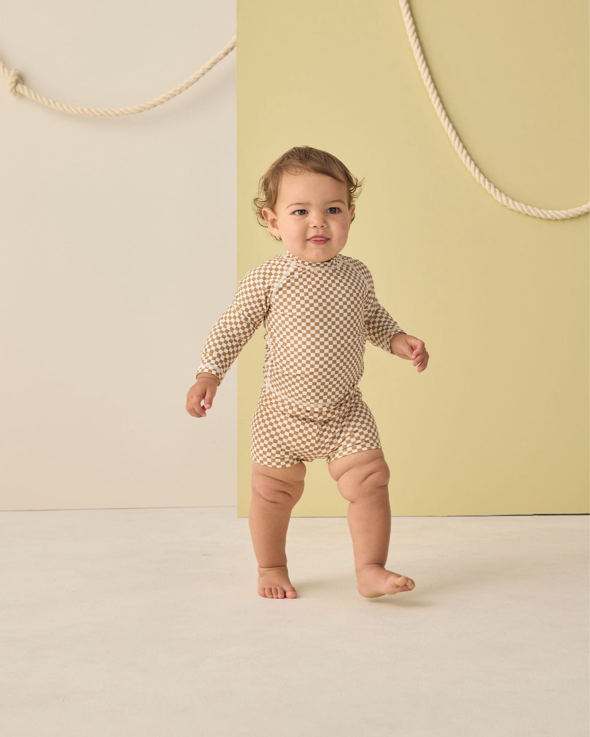 BOYS RASHGUARD SET || OCRE