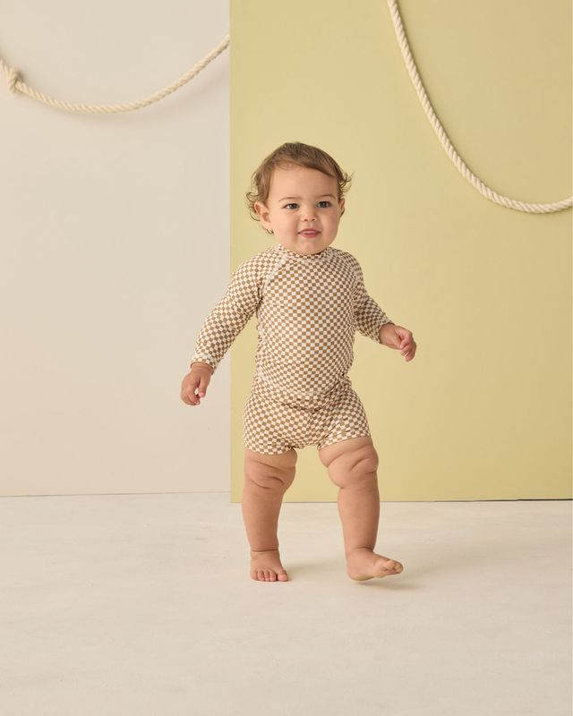 BOYS RASHGUARD SET || OCRE