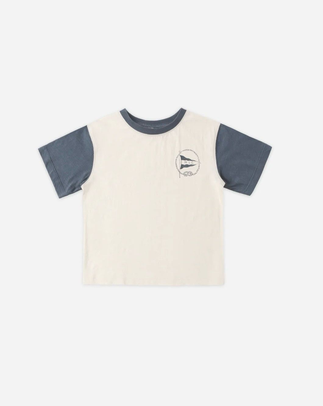 Contrast Short Sleeve Tee - Nautical Flag