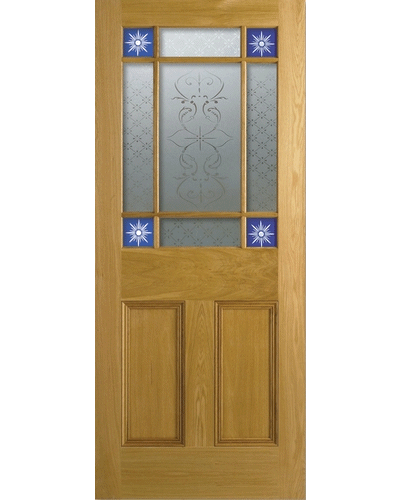 Victorian Glazed Oak Vestibule Door