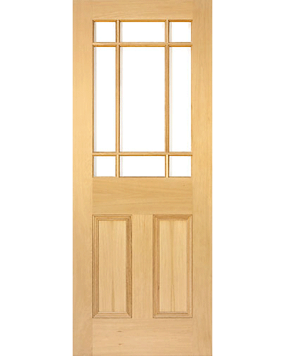 Victorian Unglazed Oak Vestibule Door