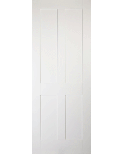 White Primed Shaker Fire Door