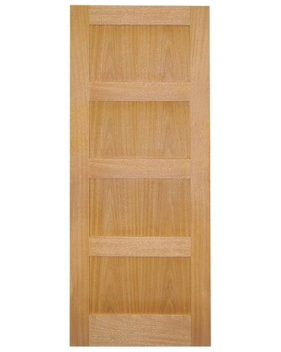 1950s Style Oak Four Panel Door