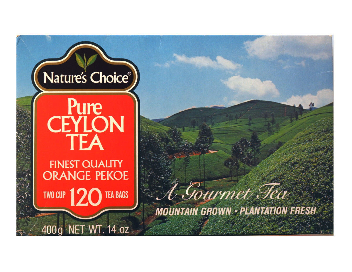 Nature's Choice Pure Ceylon Tea, 120 Tea Bags x 2 Cartons