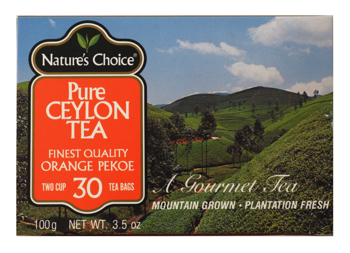 Nature's Choice Pure Ceylon Tea, 30 Tea Bags x 3 Cartons