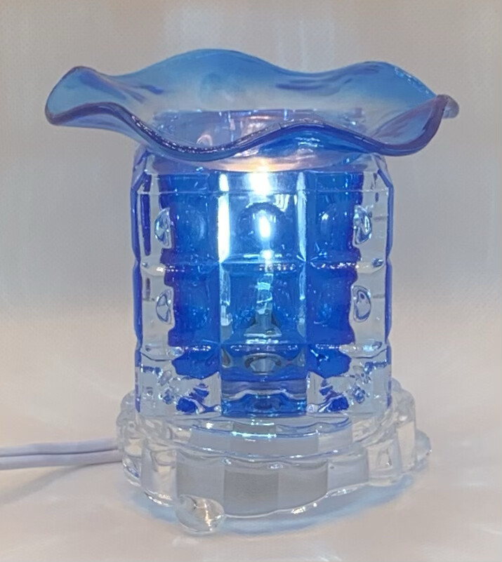 Electric🔌 Cube-Shaped Glass Oil Burners🔥/Warmers: BL