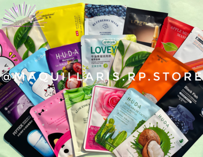 100 Mascarillas Faciales Surtidas 100 Mascarillas Faciales Surtidas