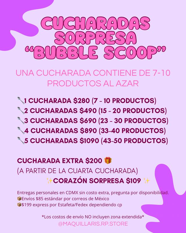 Cucharadas sorpresa / BUBBLE SCOOP / MYSTERY SCOOP