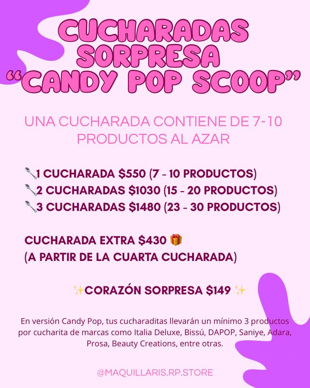 Cucharadas sorpresa / CANDY POP SCOOP / Mystery Scoop