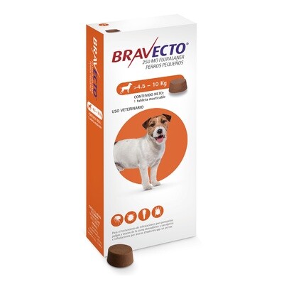 Bravecto 250 mg 4.5-10 Kg