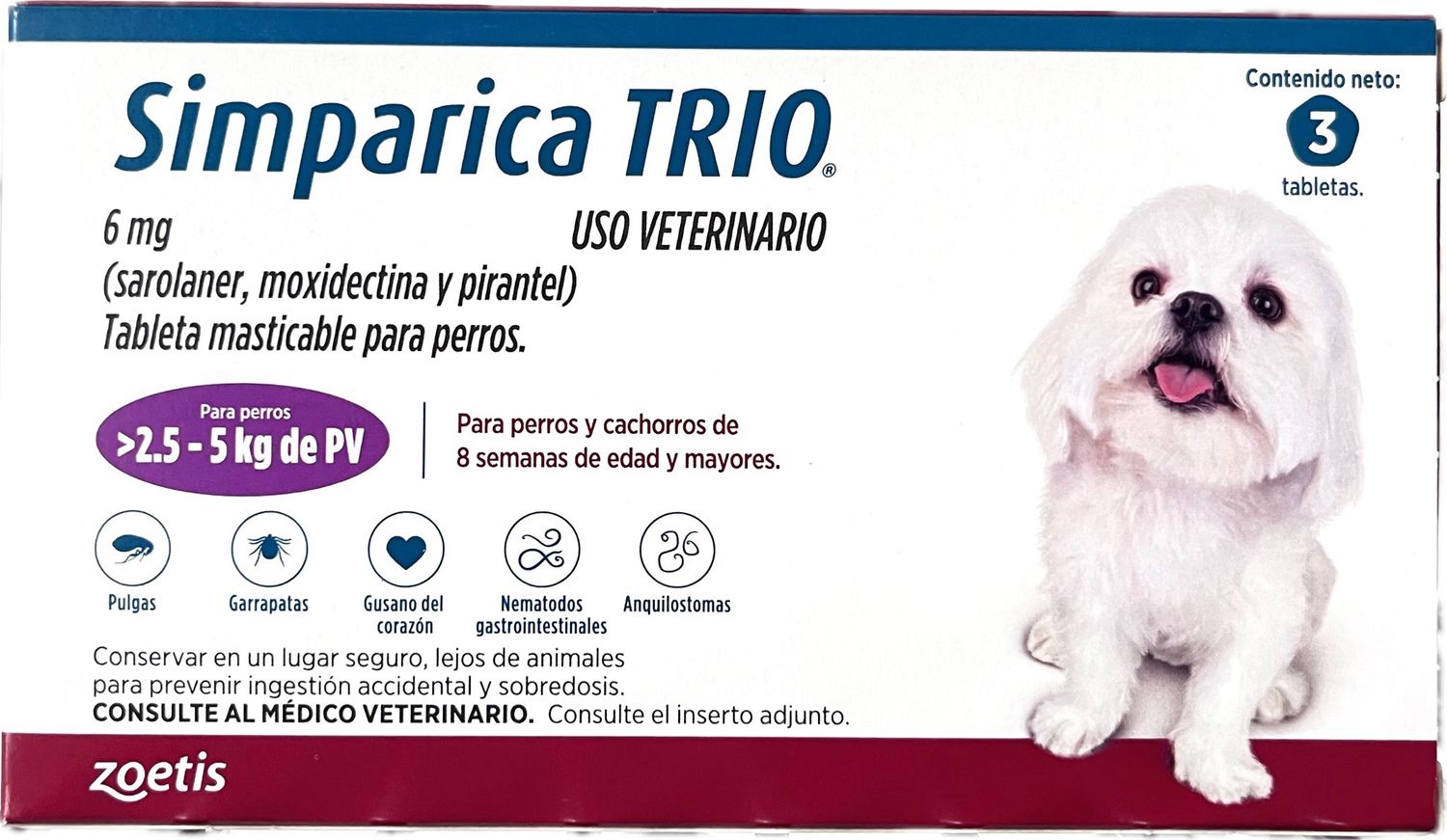 Simparica Trio 6 mg 2.5-5 kg