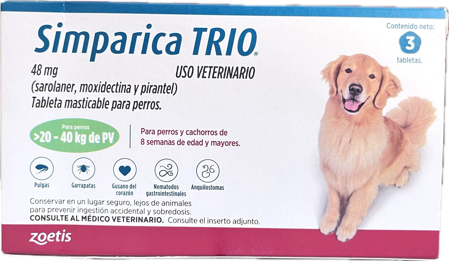 Simparica Trio 48 mg 20-40 kg