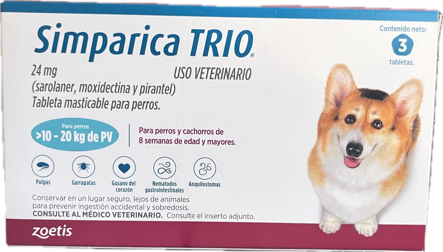 Simparica Trio 24 mg 10-20 kg