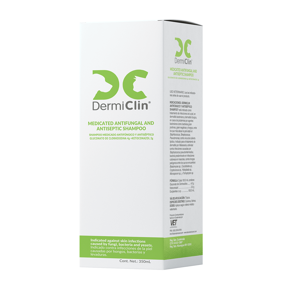 Shampoo Dermiclin Medicado Antifúngico y Antiséptico