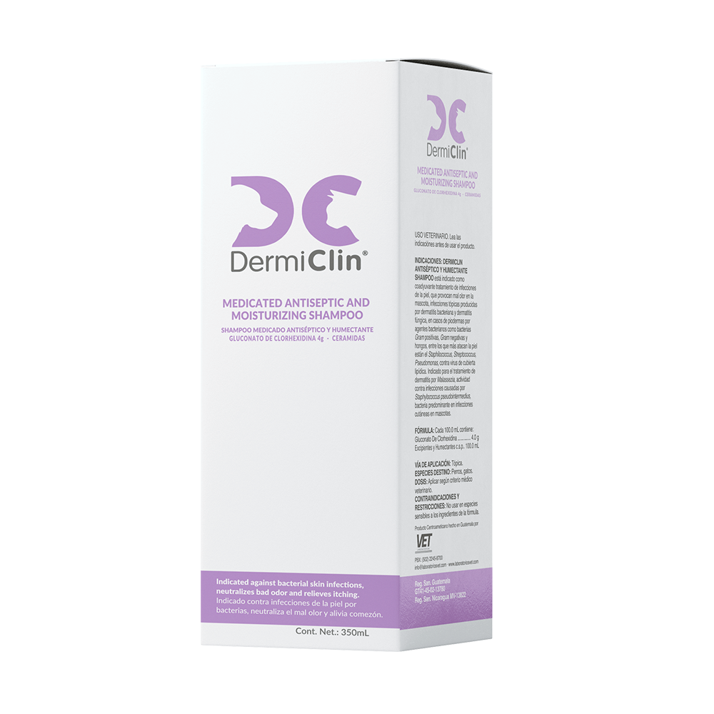 Shampoo Dermiclin Medicado Antiséptico y Humectante