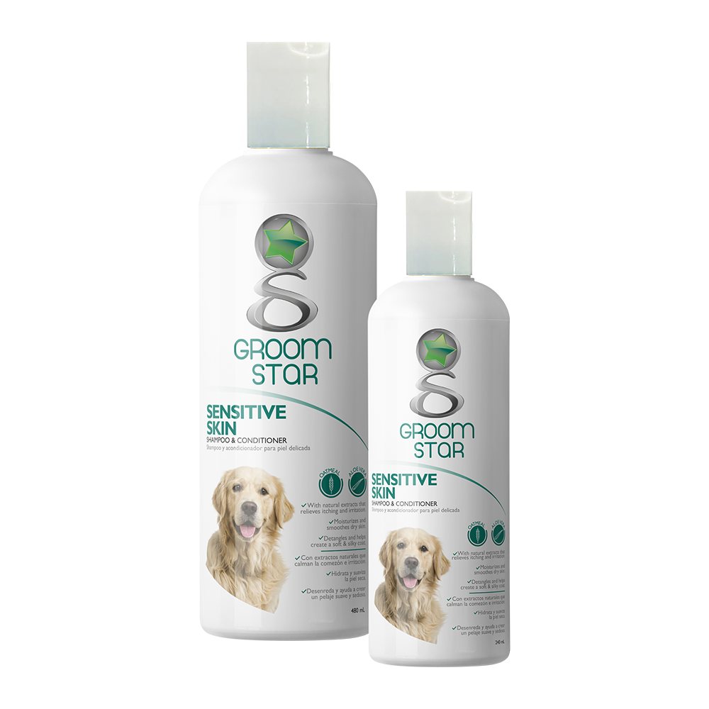 Shampoo y Acondicionador Groom Star Sensitive skin, Presentación: 240 ml