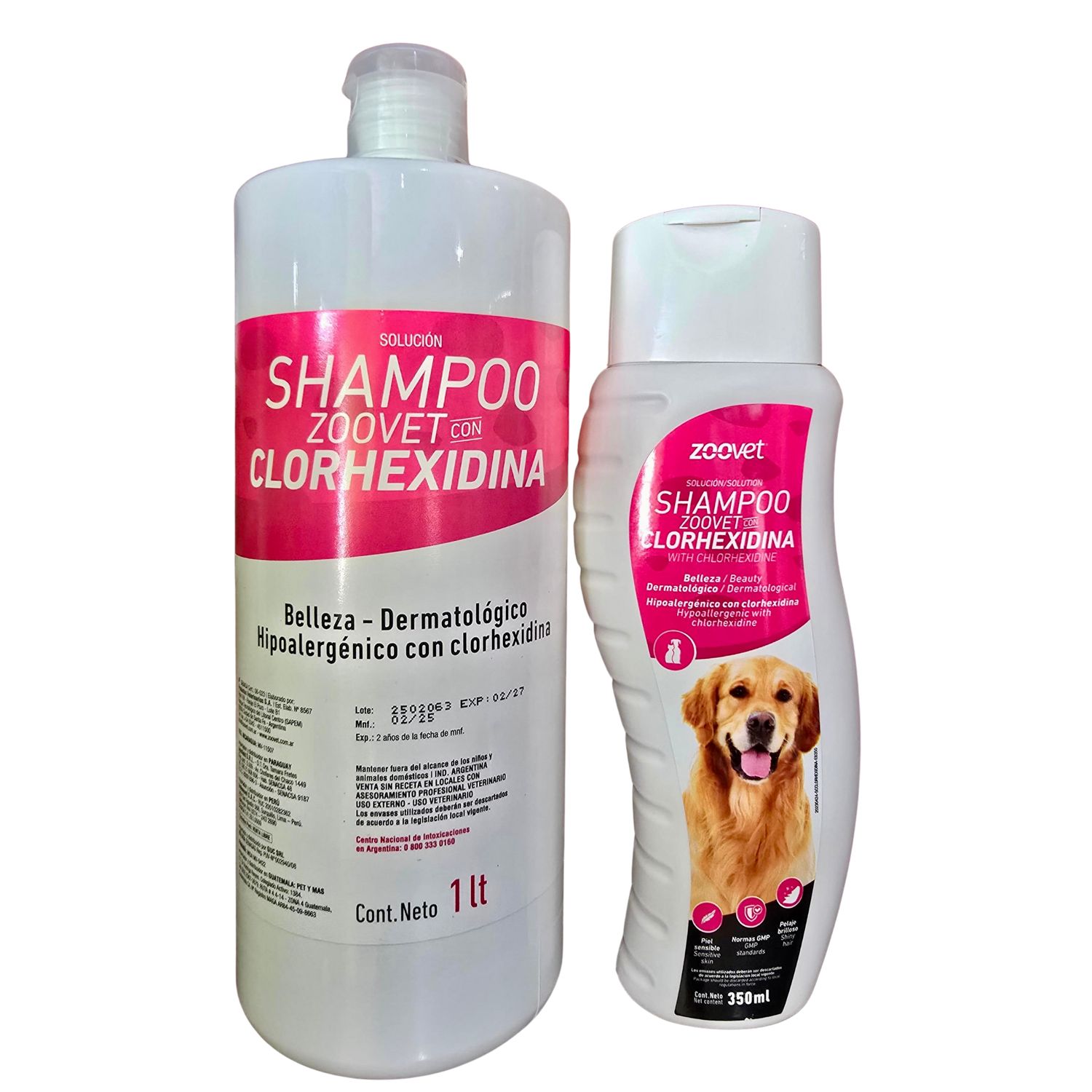 Shampoo Zoovet con Clorhexidina