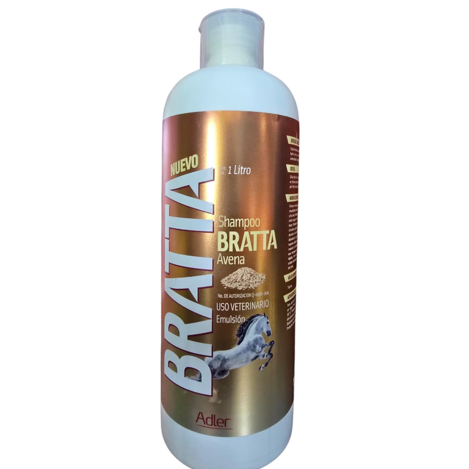 Shampoo Bratta avena para caballos.