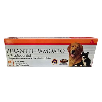 Pirantel Pamoato + Praziquantel Suspensión Oral