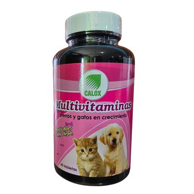 Calox Multivitaminas perros y gatos en crecimiento