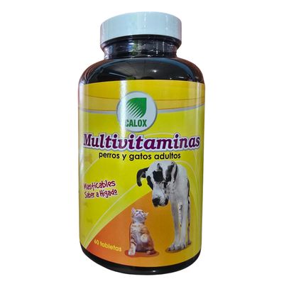Calox Multivitaminas perros y gatos adultos