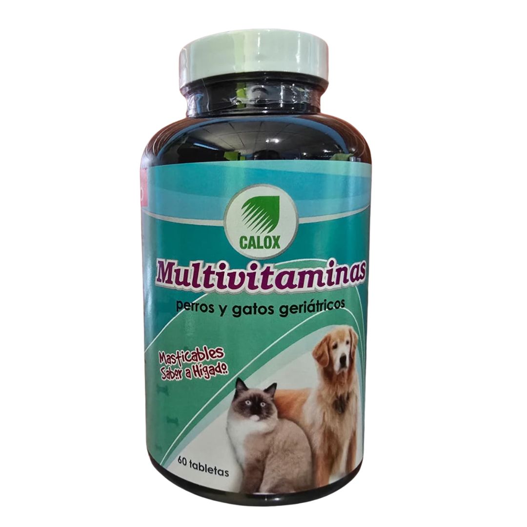 Calox Multivitaminas perros y gatos geriátricos