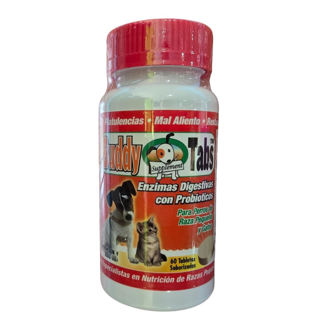 Buddy Tabs Enzimas Digestivas con Probióticos