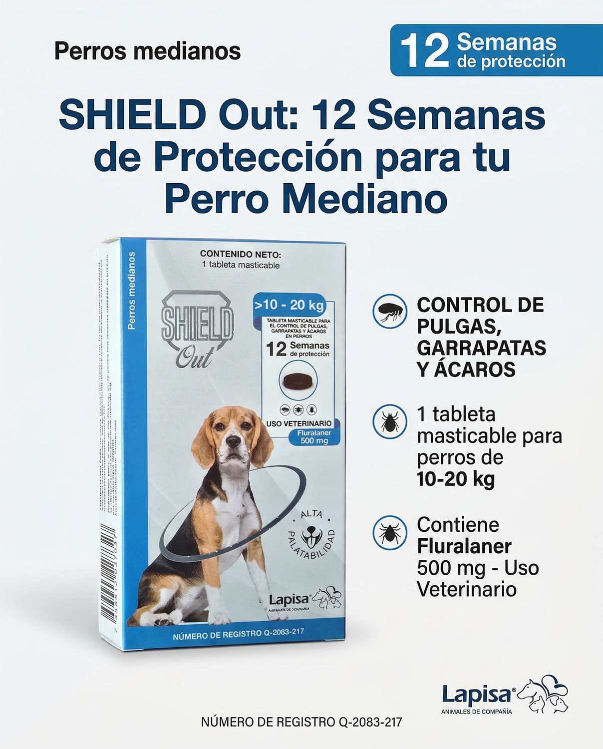 Shield Out 10-20 kg 500 mg