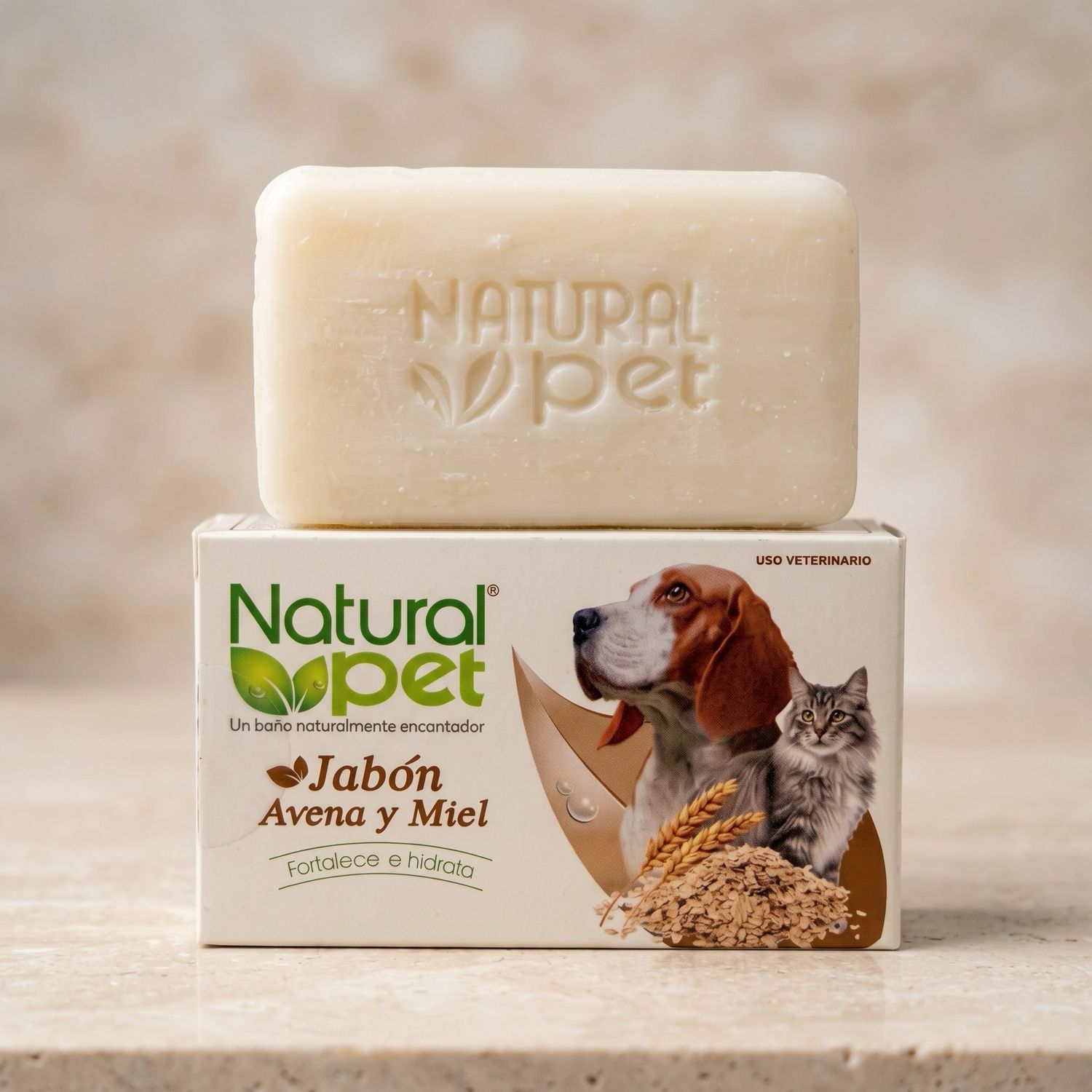 Jabón Natural Pet Avena y Miel