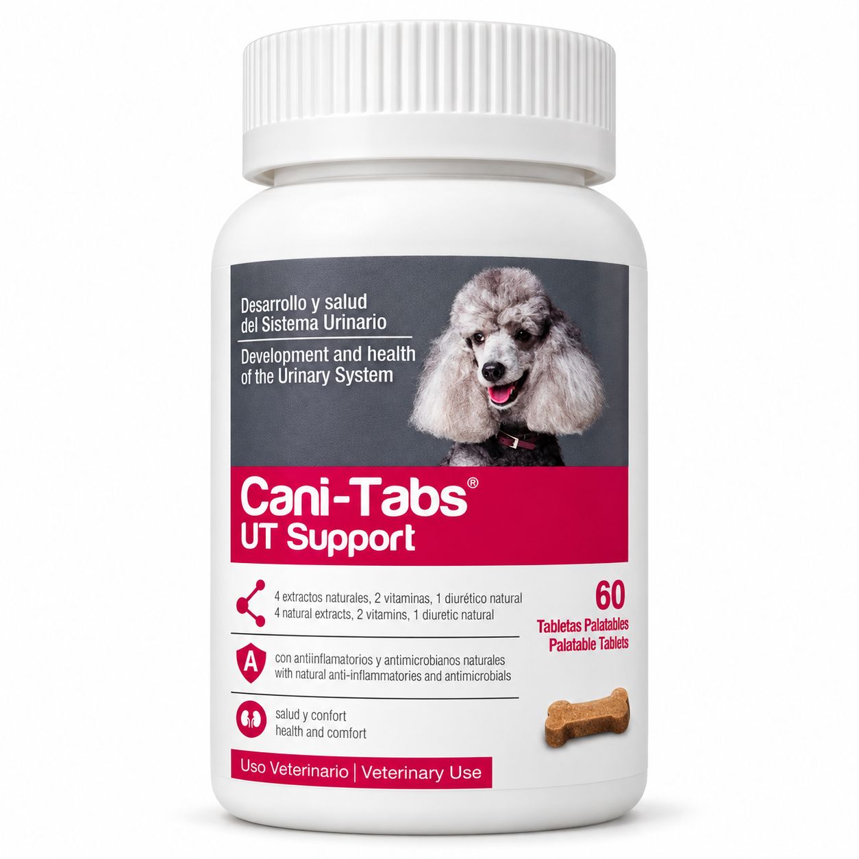 Cani Tabs UT Support, Presentación: Frasco 60 Tabletas