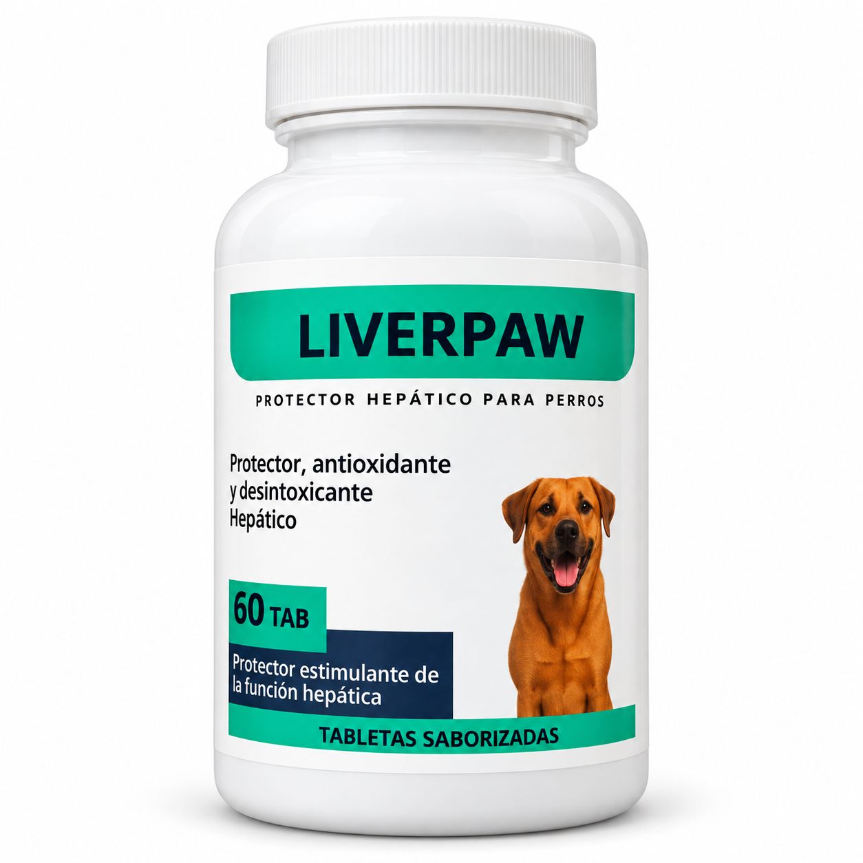 Liverpaw, Presentación: Frasco 60 Tabletas