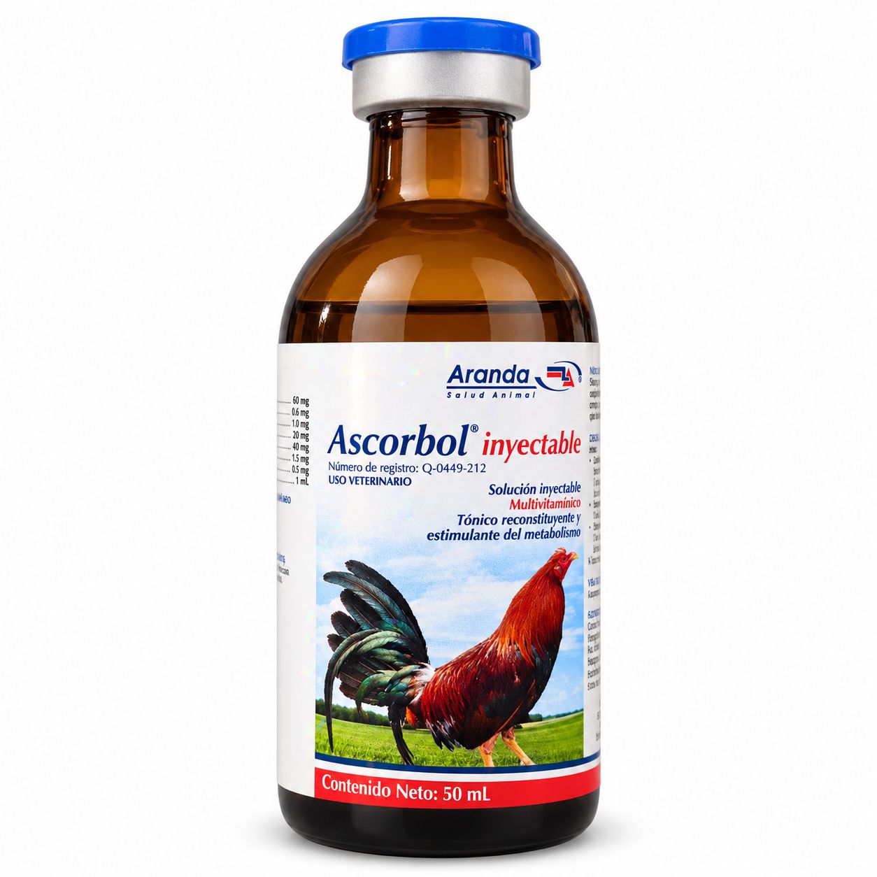 Ascorbol Inyectable, Presentación: Solución Inyectable 50 ml