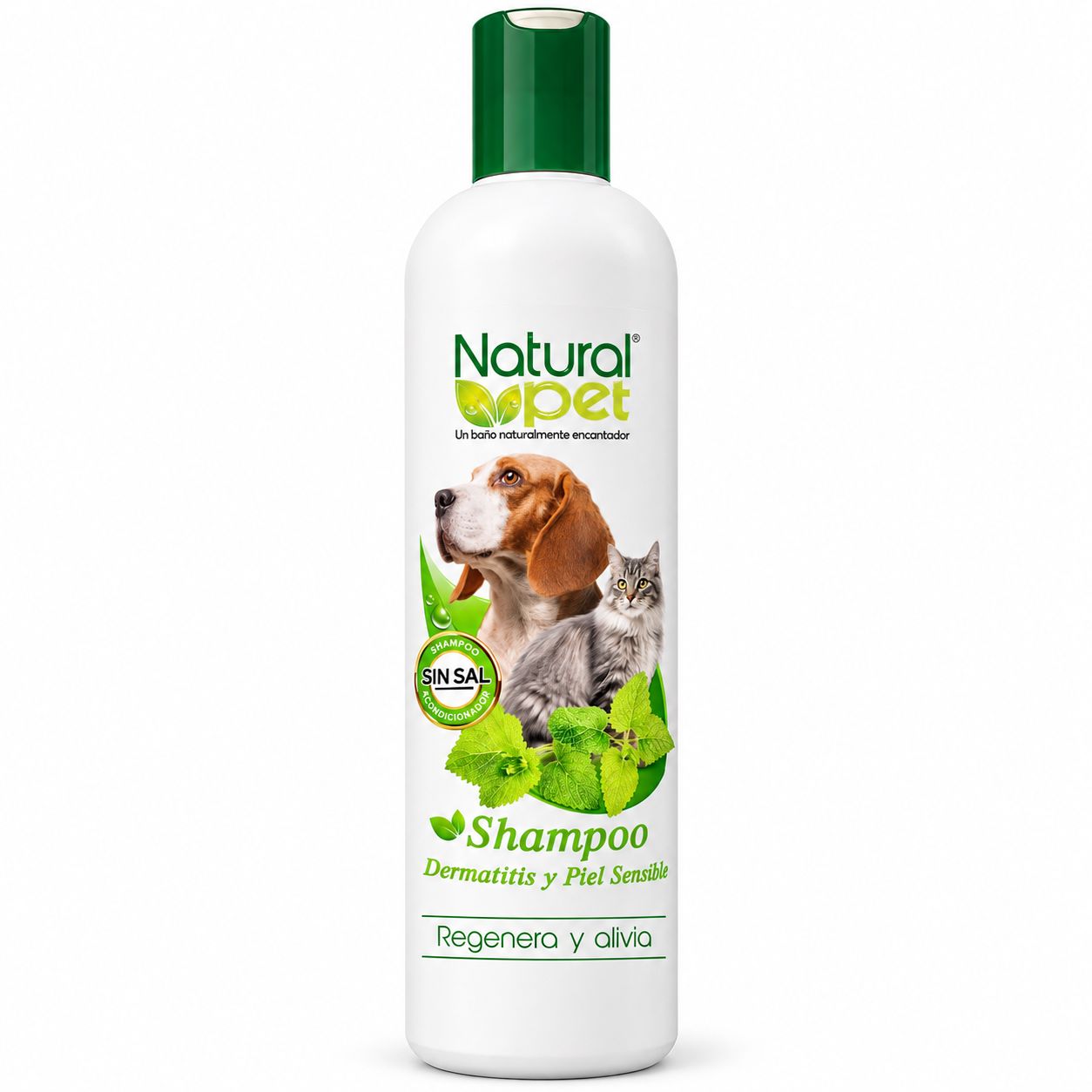 Shampoo Natural Pet Dermatitis y Piel Sensible