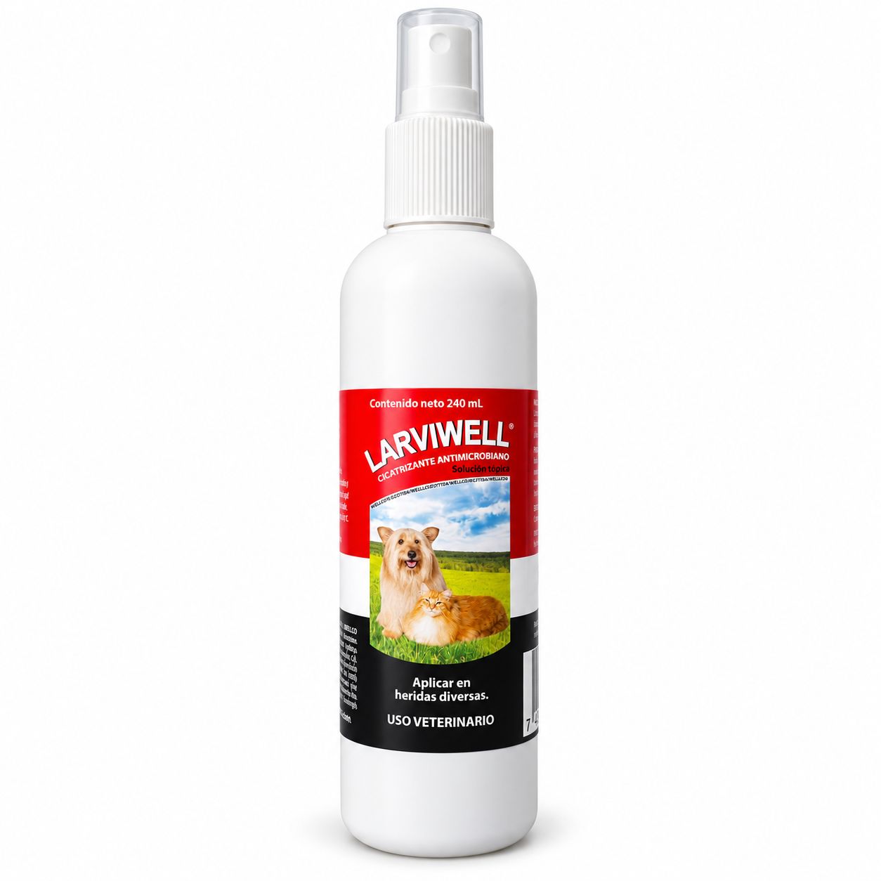 Larviwell, Presentación: Solución Tópica 240 ml