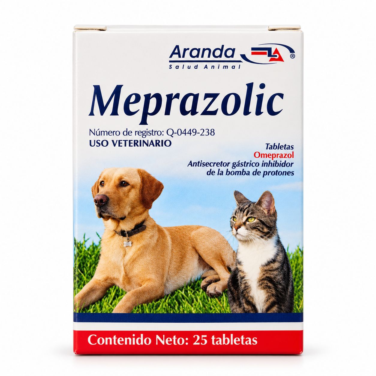 Meprazolic, Presentación: Frasco 25 Tabletas