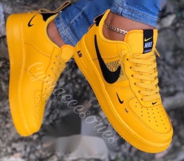 Yellow customized Air Force