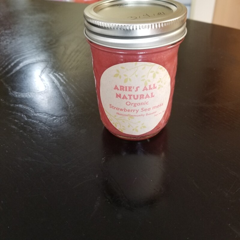 Strawberry seamoss gel 8oz