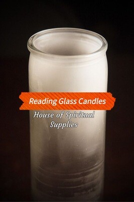Glass Candle Reading