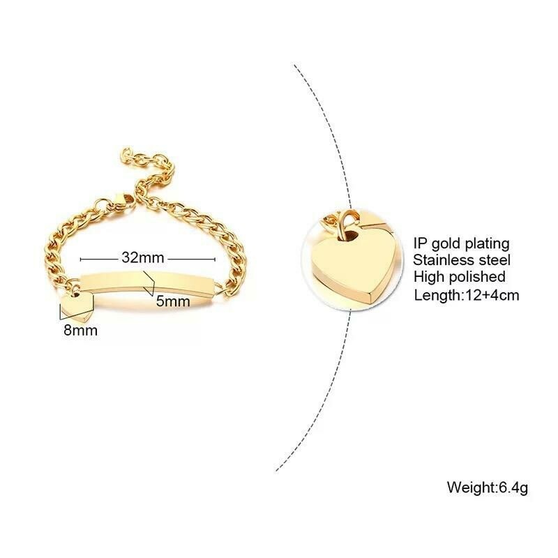 Stainless steel customize bracelet