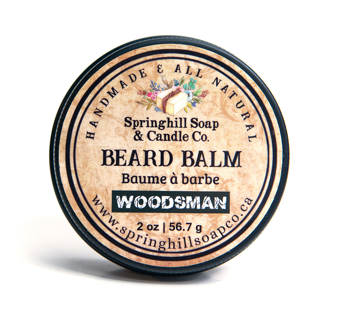 Woodsman Beard Balm with 100% Pure Essential Oils (2oz)