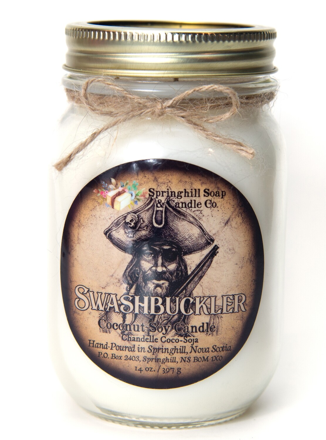Swashbuckler Coconut-Soy Candle (14oz)