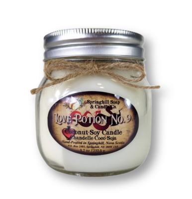 Love Potion No. 9  8.2oz Coconut-Soy Candle
