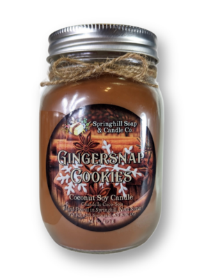 Gingersnap Cookies 14oz Coconut-Soy Candle